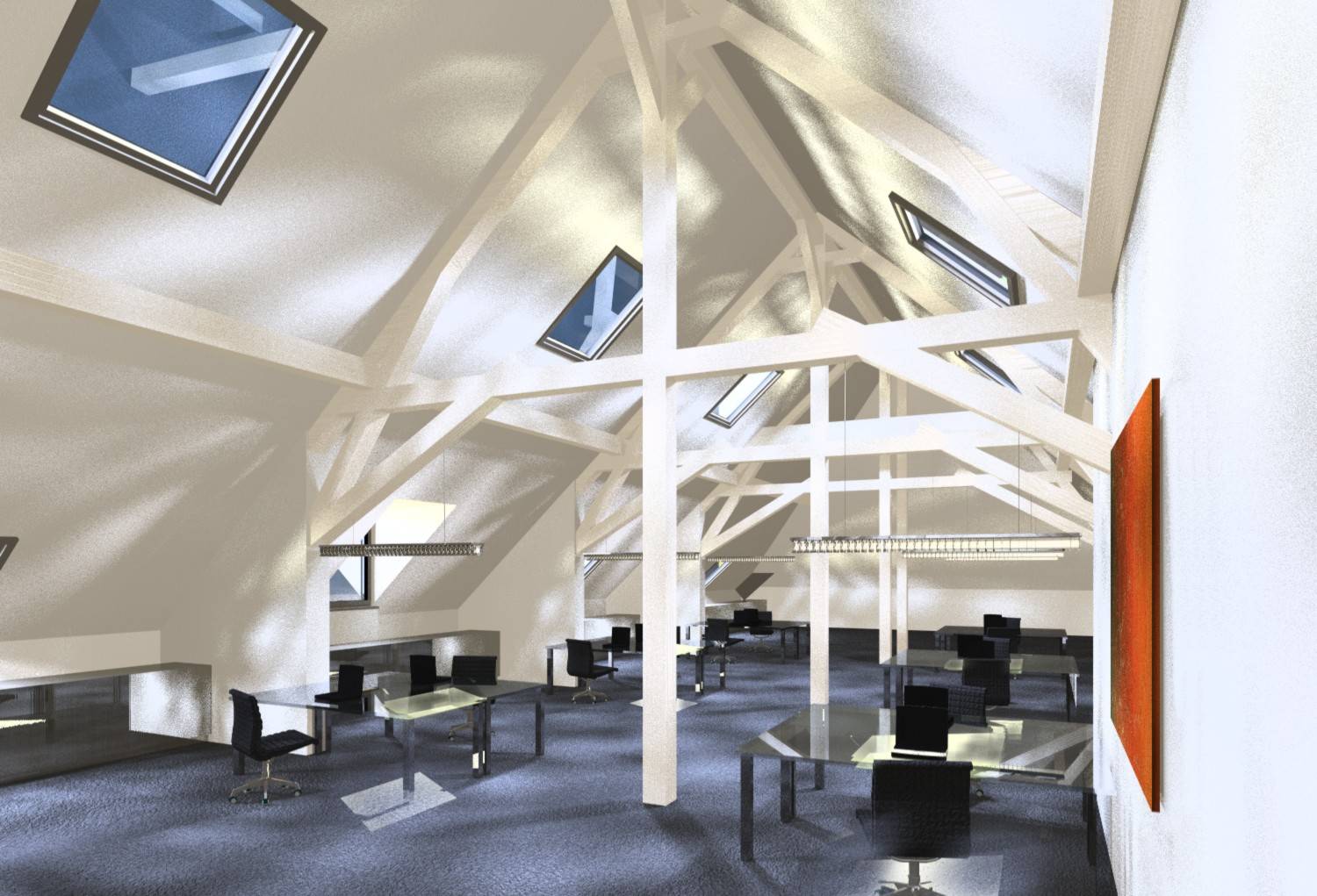 3D Architekturvisualisierung Büroraum