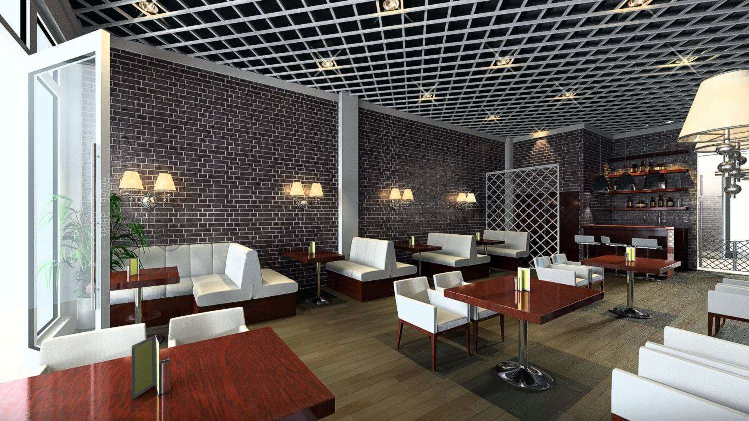 3d restaurant-architektur-visualisierung