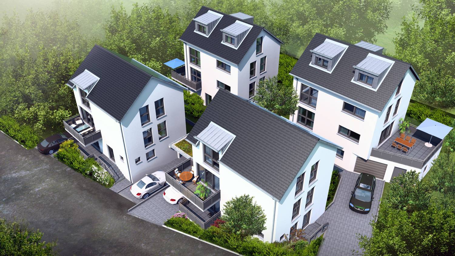 3d-vogelpespektive, wohnanlage-architektur-visualisierung